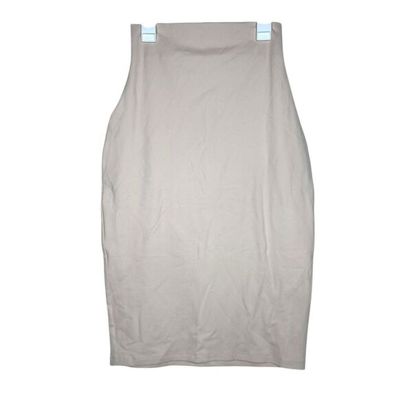 Susana Monaco Sample Slim High Waisted Skirt in Light Baby Pink Small - Picture 1 of 13